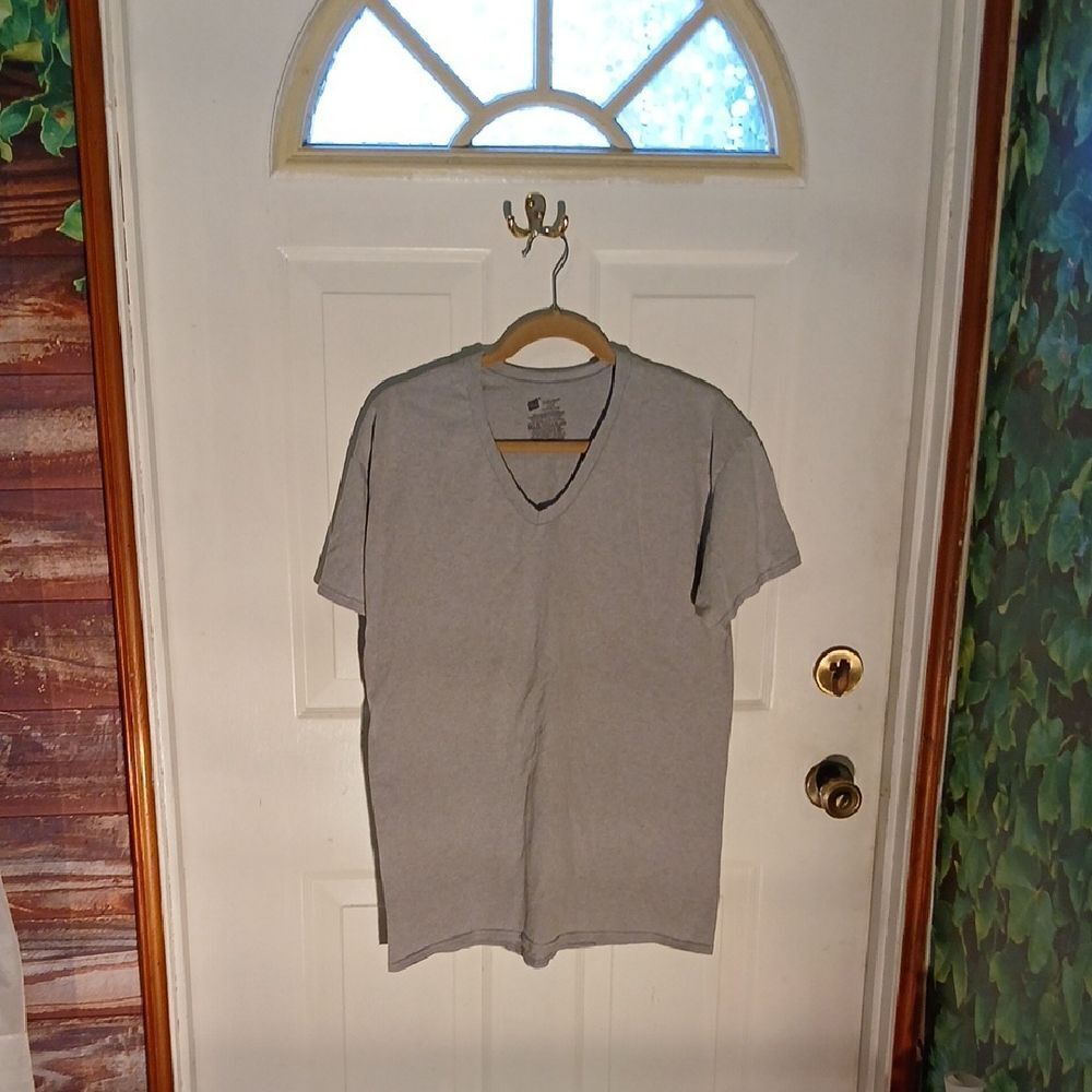 Hanes Gray Short Sleeve Tee RL33